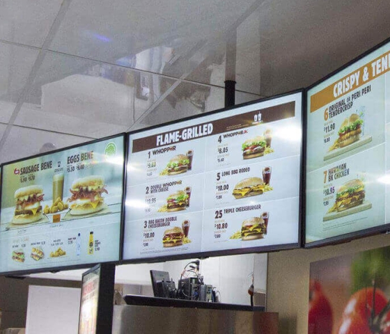 Cloud Digital Signage and Food Menu
